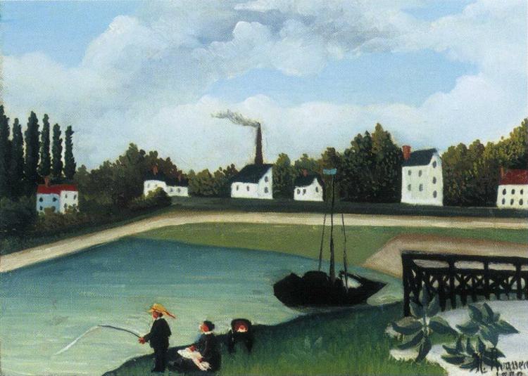 Henri Rousseau Family Fishing